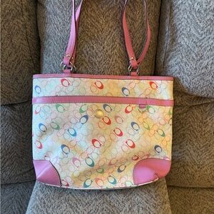 Authentic Pink Coach Women's Tote Bag